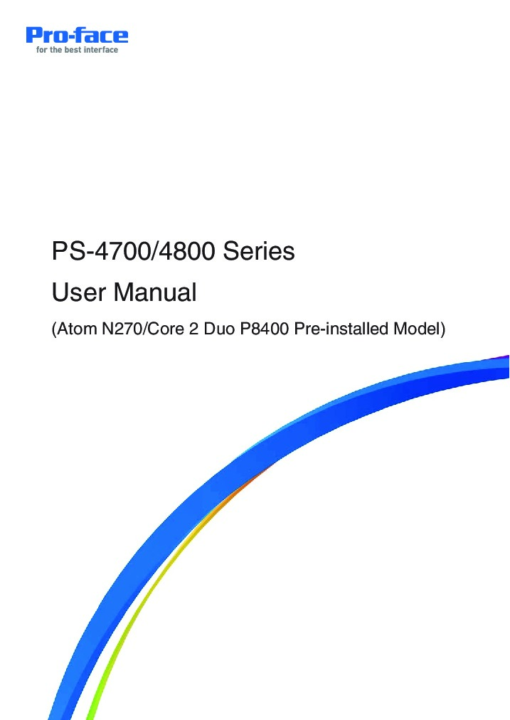 First Page Image of PS4700-4800 Series User Manual PFXPP170BA10N00N00.pdf